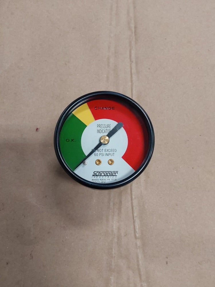 Genuine Schroeder C-PT-LFT-134-2 Pressure Indicator NOS 1/8 NPT CBM