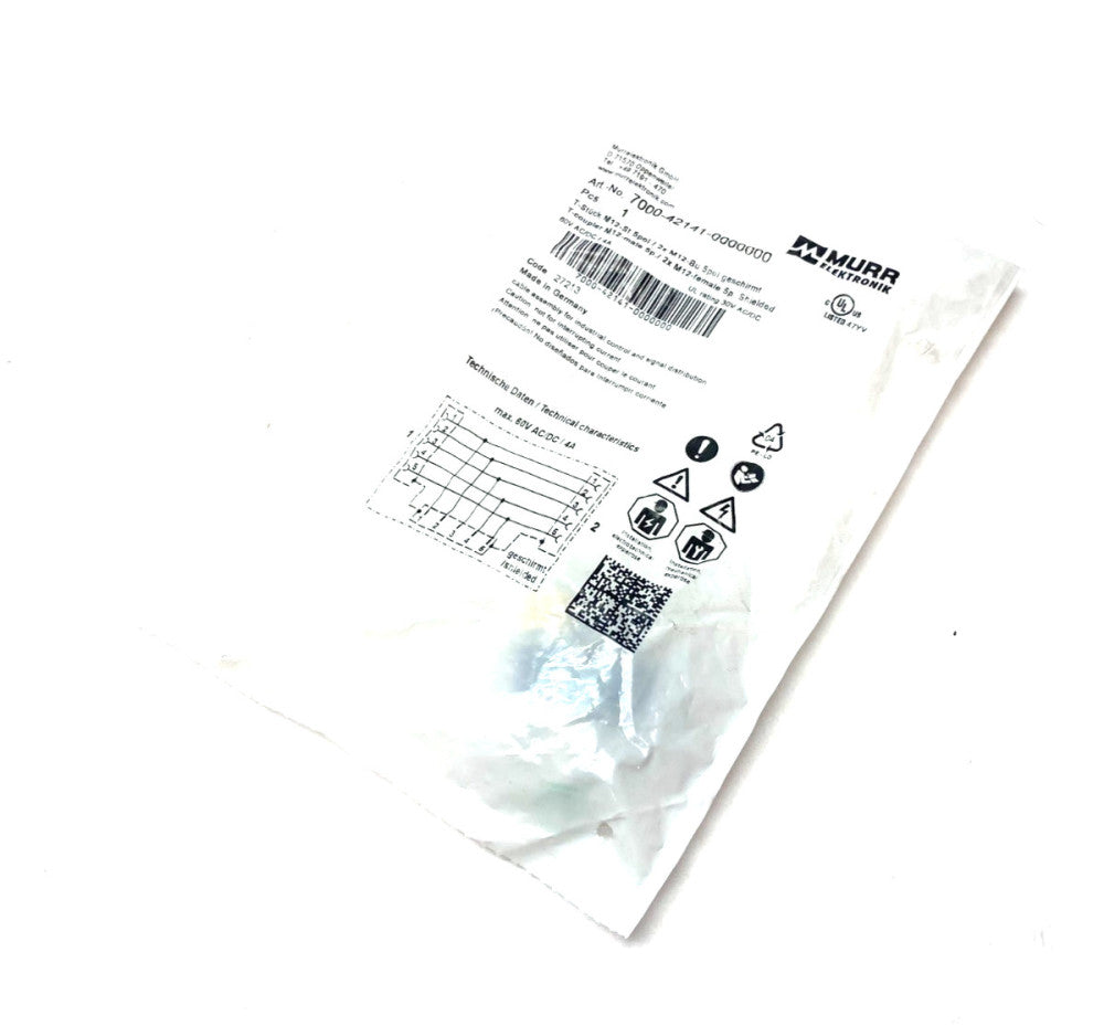 Murrelektronik 7000-42141-0000000 T-Coupler M12 5-Pin, Male To x2 Female 5-Pin