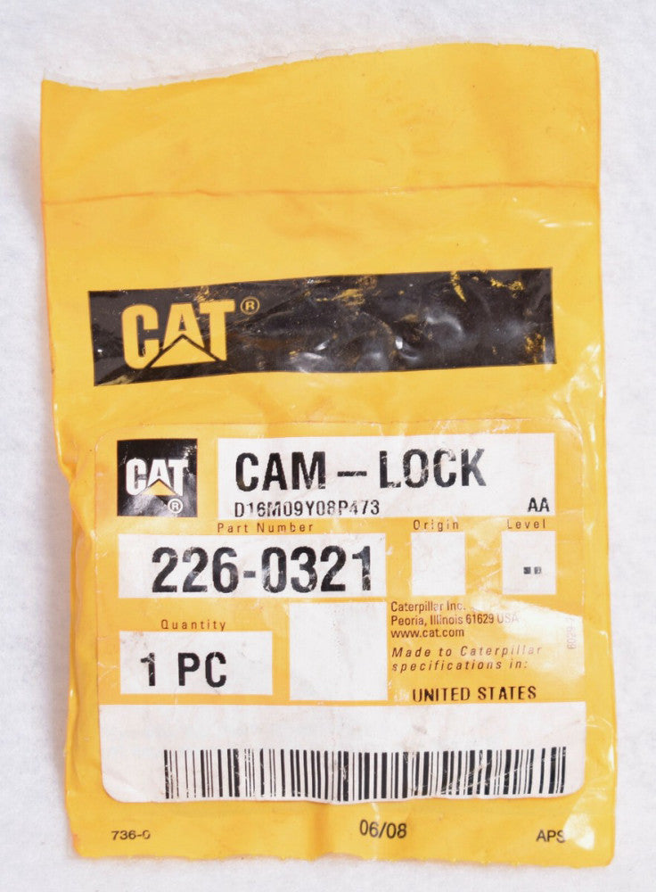 OEM CAT Caterpillar Cam-Lock  226-0321  Factory Sealed