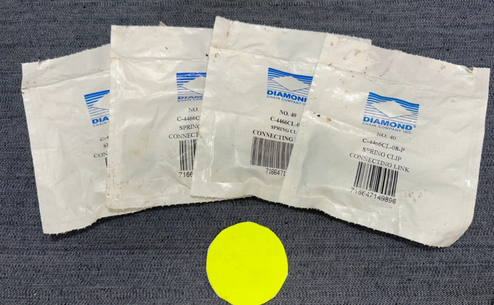 DIAMOND C-4466CL-08-P CONNECTING CHAIN LINK 40-1   1/2" PITCH     LOT OF 4