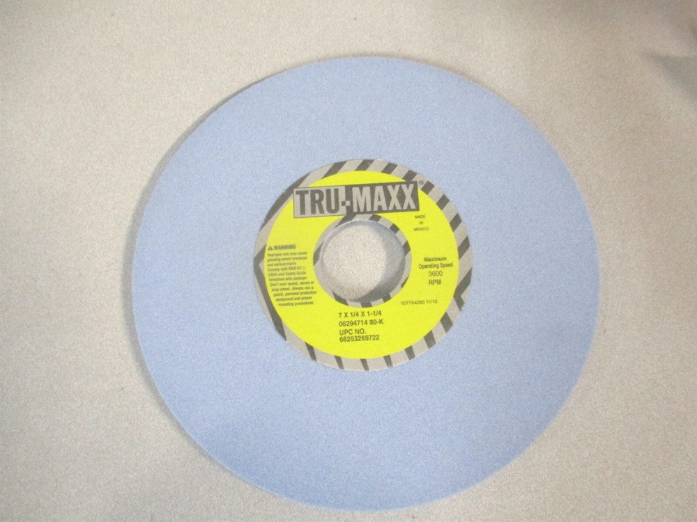 (66253269722) 7″ x 1-1/4″ x 1/4″ K Hardness, 80 Grit Surface Grinding Wheel 