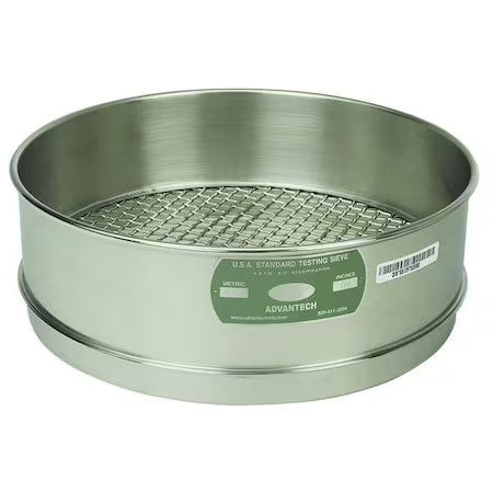 Advantech 30Ss12f Sieve, No 30, S/S, 12 In, Full Ht