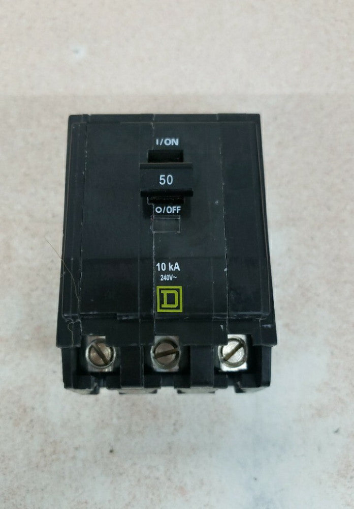 1) Square D QO350 50 A Miniature Circuit Breaker W# New take out