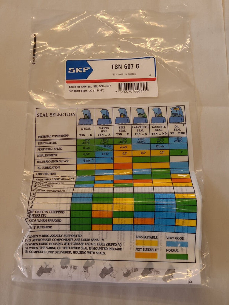 SKF TSN 607 G Shaft Seal SNH SNL 508-607 30mm 1-3/16"