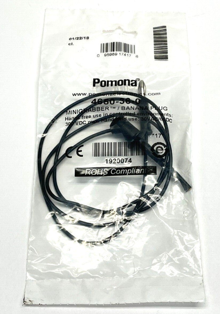 Pomona 4650-36-0 Minigrabber to Banana Plug 36"