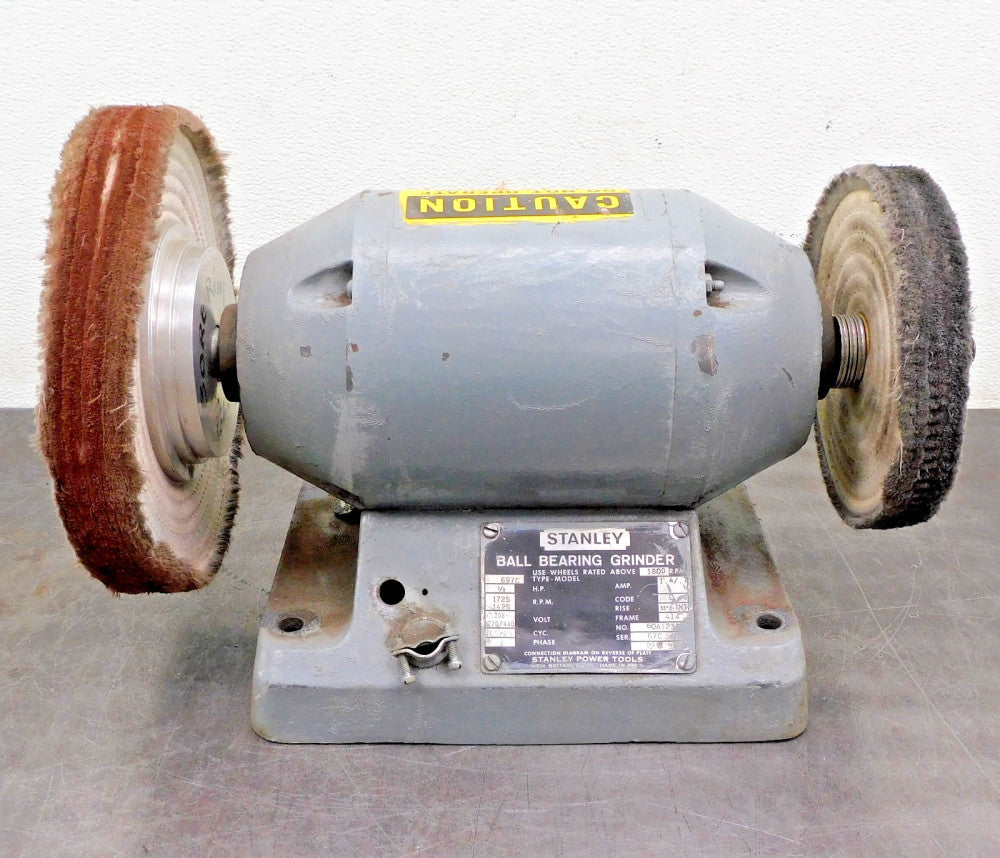 Stanley 697C Ball Bearing Grinder / Buffer 1800 RPM 220/440V 3-PHASE 1/3HP