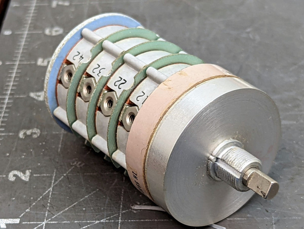 Janco 1718 1-Position 2-Pole 4-Deck Rotary Switch 5930-01-005-8845 [A4B2]