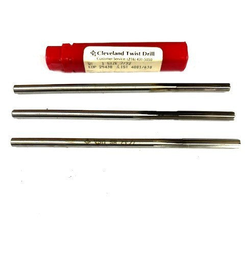 CLEVELAND TWIST 7/32" 4001/630 25438 REAMER STR FLT (LOT OF 3)