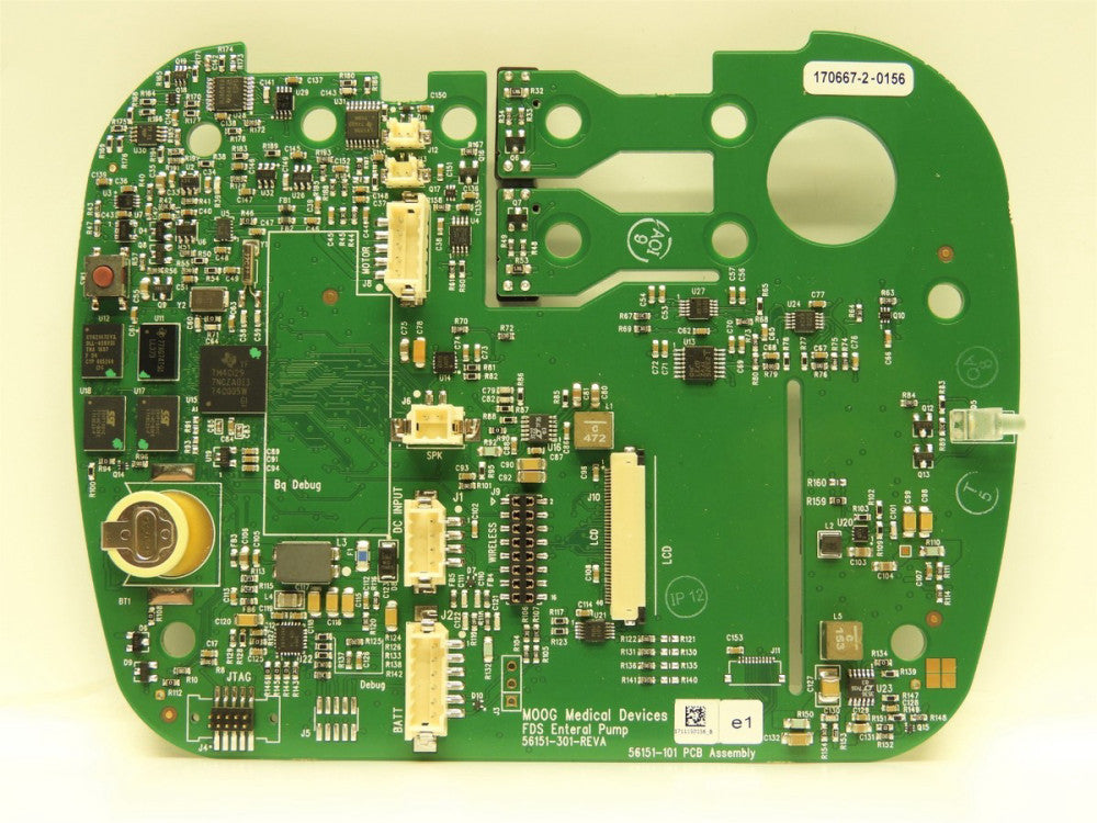 Moog FDS Enteral Pump PCB Board 56151-301-REVA 56151-101