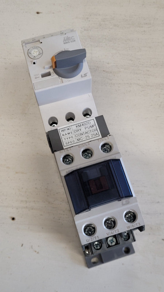 LS MEC MMS-32H Manual Motor Controller 18-26A w/ MC-25 Contactor KM402D