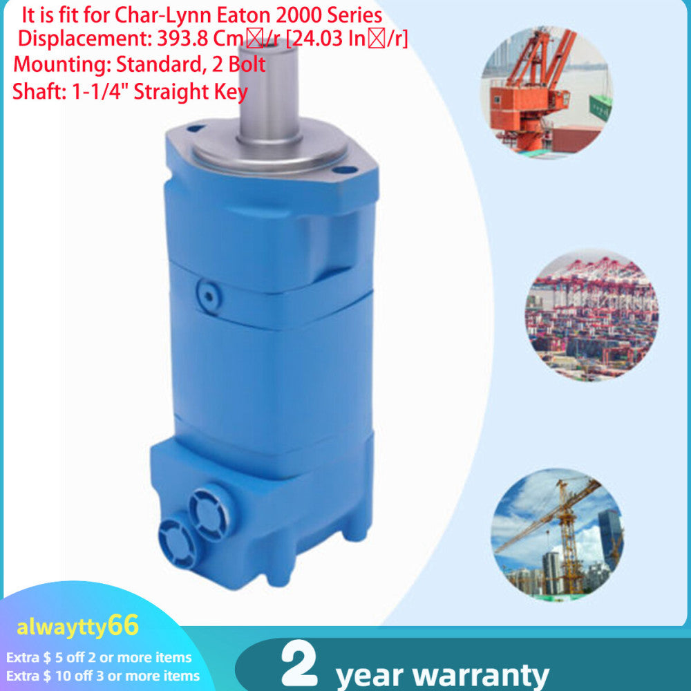 2 Bolt Hydraulic Motor For Char-Lynn 104-1228-006 Eaton 104-1228 393.8 Cm³/r