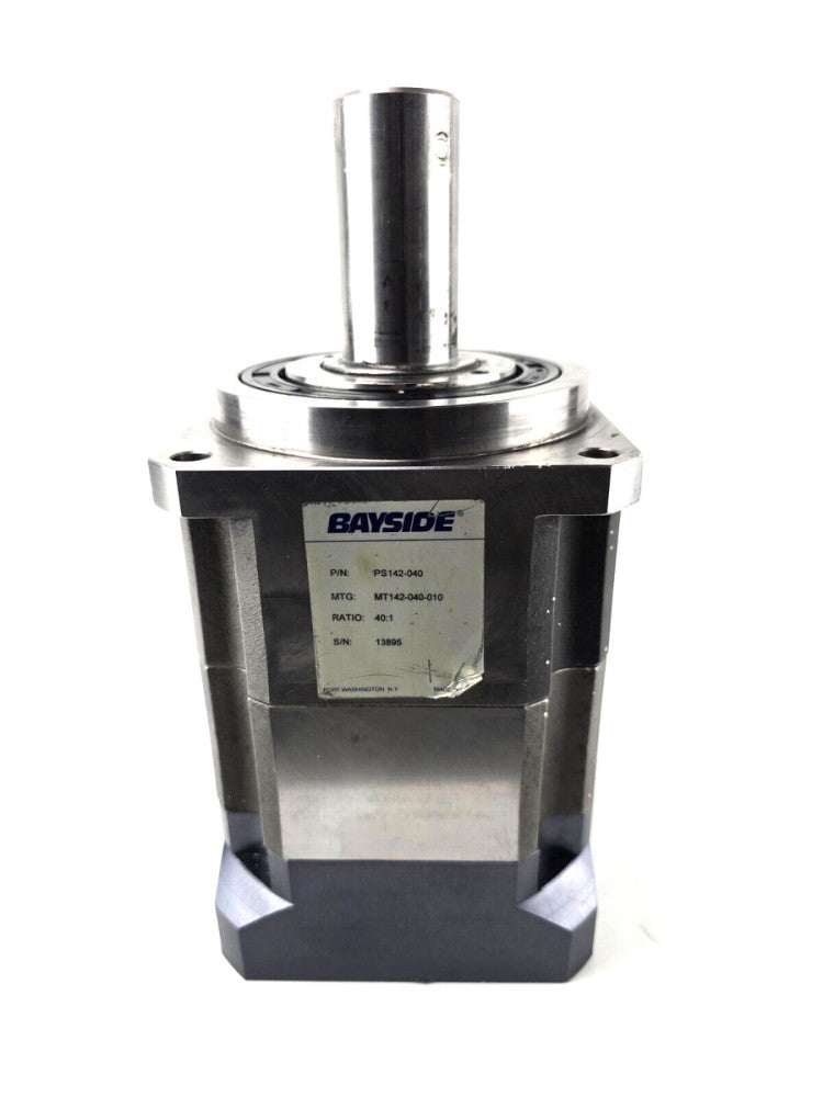 NOS Parker Bayside PS142-040 Gearhead Parallel In-line Gearbox Solid Shaft 40:1