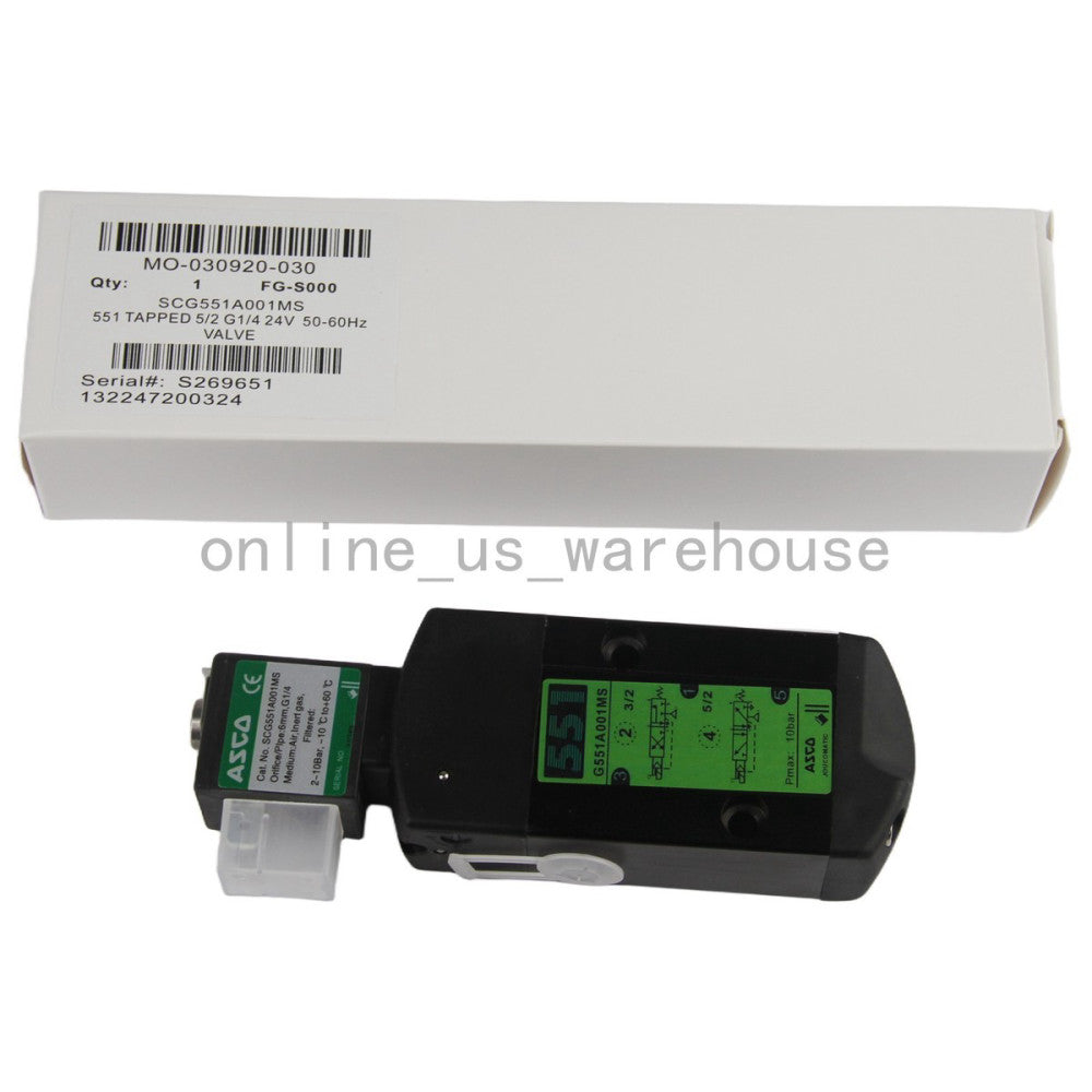 NEW ASCO G551A001MS SCG551A001MS.24/DC Solenoid Valve 2.5W