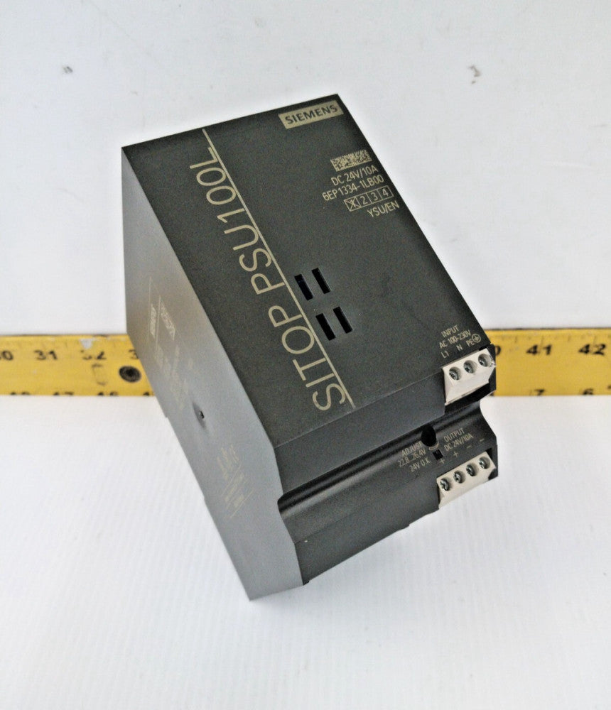 SIEMENS SITOP PSU100L POWER SUPPLY 120/230 VAC INPUT 24 VDC OUTPUT 6EP1334-1LB00