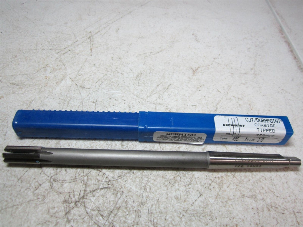 Durapoint (01369) 1/2 Diam Type 495 6 Flute Straight Flute Carbide Tipped Reamer