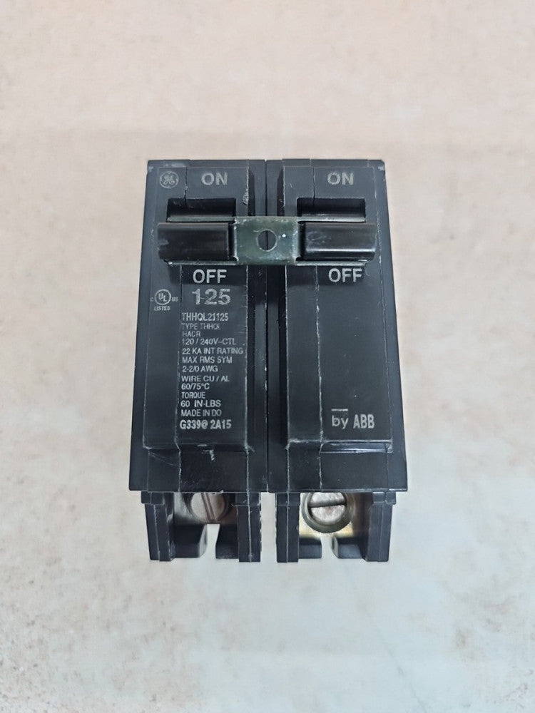 THHQL21125 2-Pole 125-Amp Circuit Breaker, 22KA NNT NTO