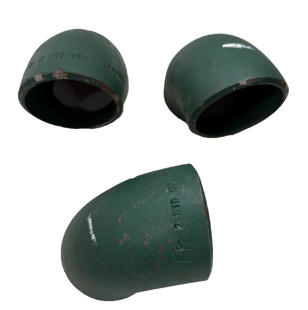 BUTTWELD ELBOW 2" 90DEG, CARBON STEEL, SHORT RADIUS,  LOT OF 3