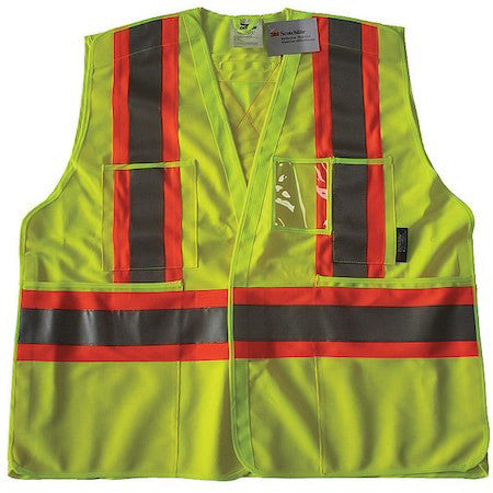 Condor 491T09 Safety Vest, Yellow/Green, L/Xl, Polyester
