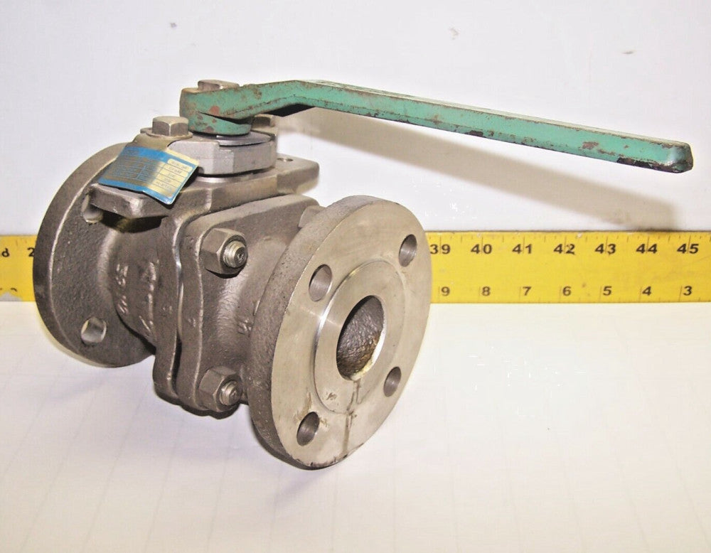 KITZ 1-1/2" STAINLESS STEEL FLANGED BALL VALVE 275 PSIG  B16.34  150OUTBM