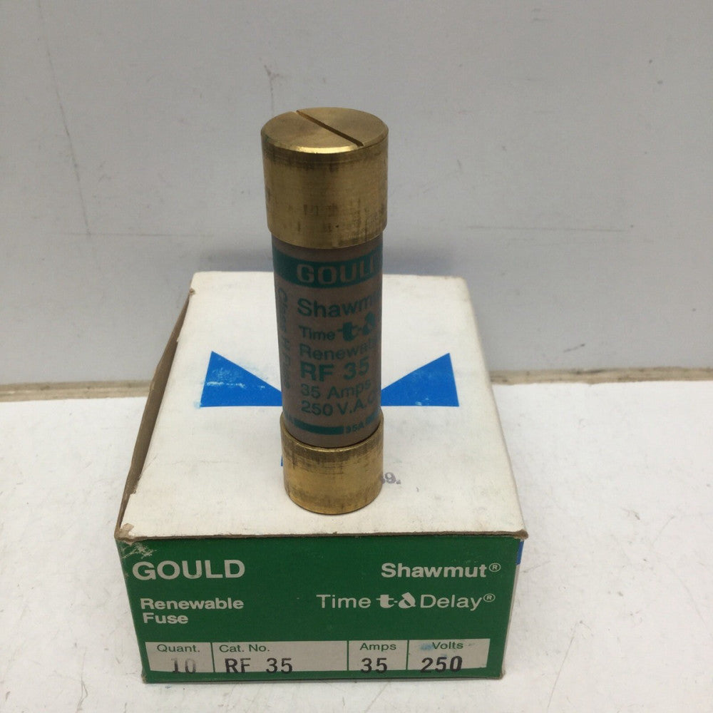 GOULD SHAWMUT RF35 Renewable Fuse 35 AMP 250VAC (LOT of 10)