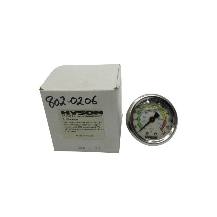 HYSON 51-700-9000 6000PSI 2" NSMP