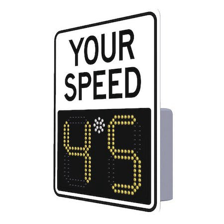 Tapco 138841 Radar Speed Monitor Sign,Aluminum,29X23