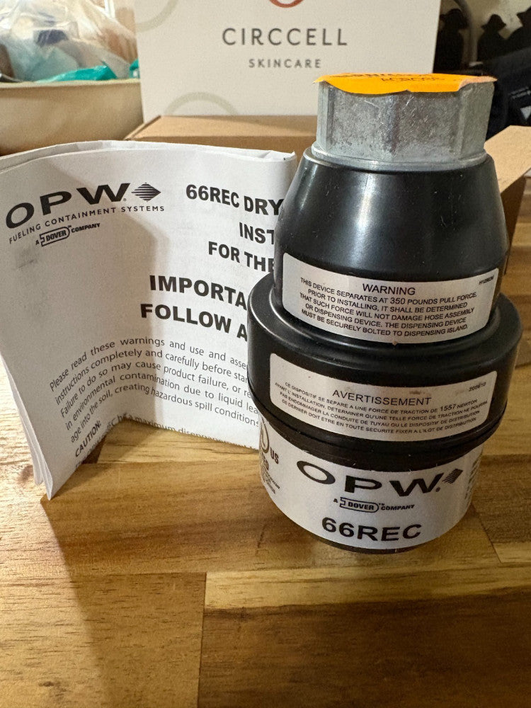 NEW OPW 66REC-1000 3/4" Reconnectable Breakaway Fuel Hose Safety Valve 350 lbs