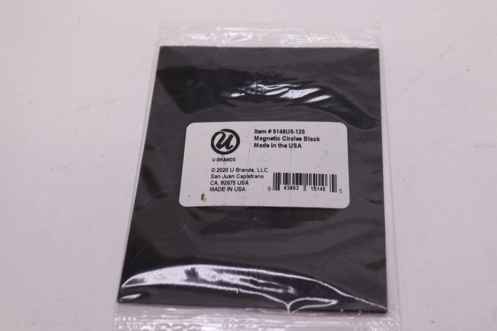 U-Brand Heavy-Duty Board Circle Magnets  0.75" 5146U0-120