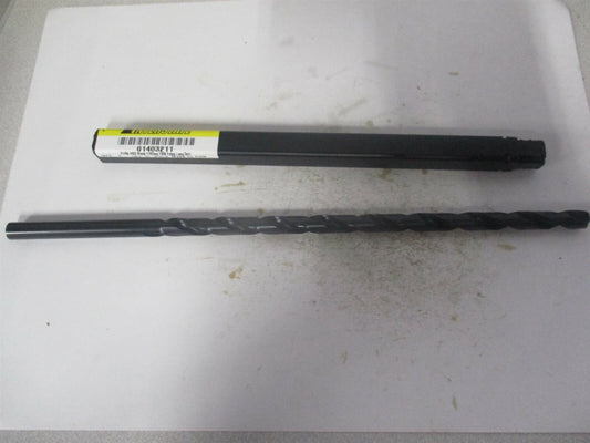 (01403211) 21/64" x 7-1/2" x 10" OAL 118° 2-Flute HSS Extra Length Drill Bit 