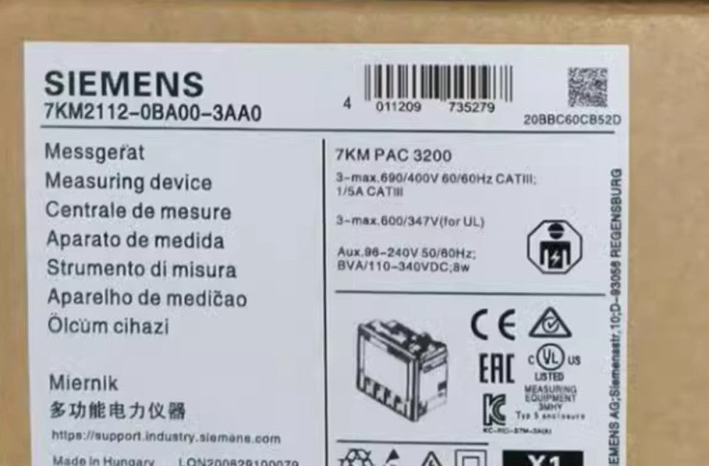 1PC NEW in box SIEMENS SENTRON PAC3200 7KM2112-0BA00-3AA0 free ship