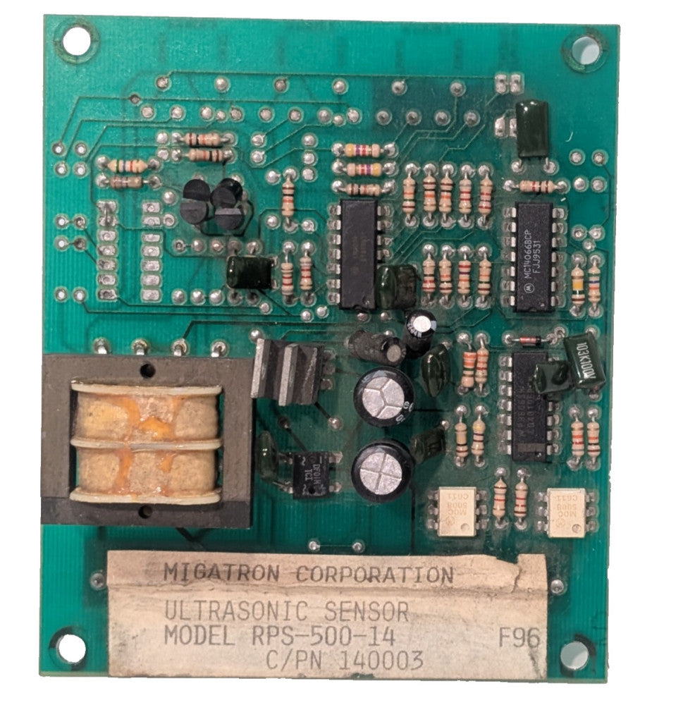 Migatron Corp. RPS-500-14 Ultrasonic Sensor 140003 upgrade PCB circuit board