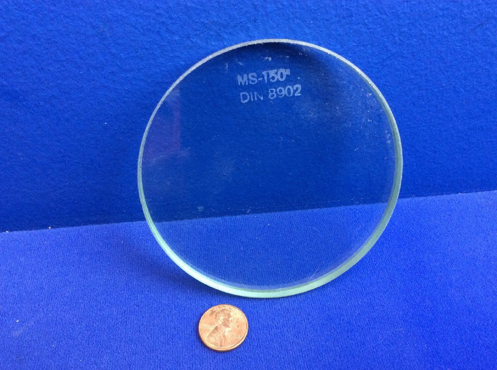 MS-150° DIN 8902 SIGHTGLASS DISC 100mm Dia. X 10mm Thick