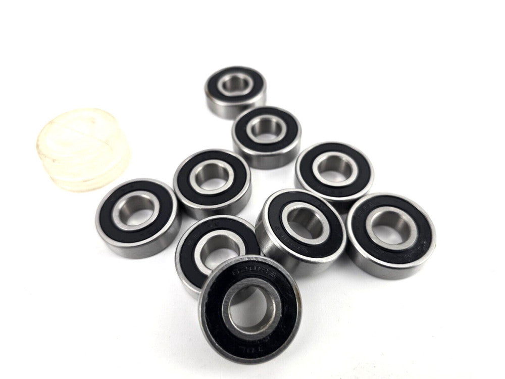 9pcs TOL 6201RS Premium Metal Shielded Ball Bearing 12x32x10