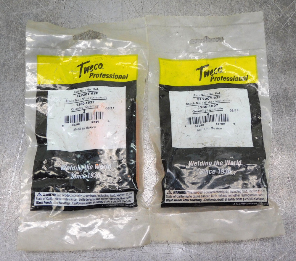 Tweco Mig Welding Nozzle 5/8" Bore EL22CT-62F  1260-1637 Lot of Four (4)