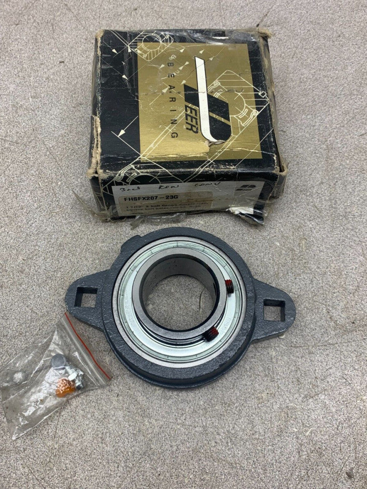 NEW IN BOX PEER 2-BOLT FLANGE BEARING 1-7/16" BORE FHSFX207-23G