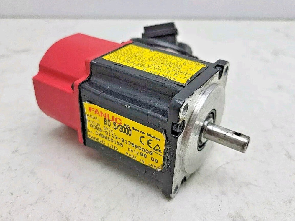 Fanuc A06B-0113-B175#0008 Servo Motor 3000 Rpm 0.2 kW 3Ph ß0.5/3000