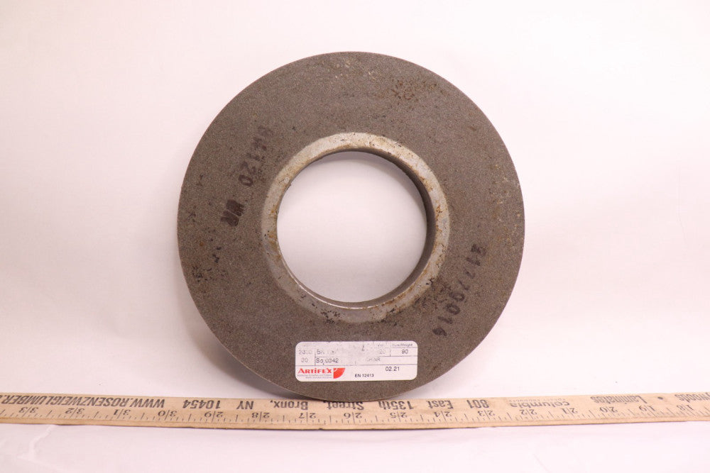 CRL Polishing Wheel 120 Grit Peripheral Type 7-7/8" Dia x 3/4" W 3-1/2" Bore