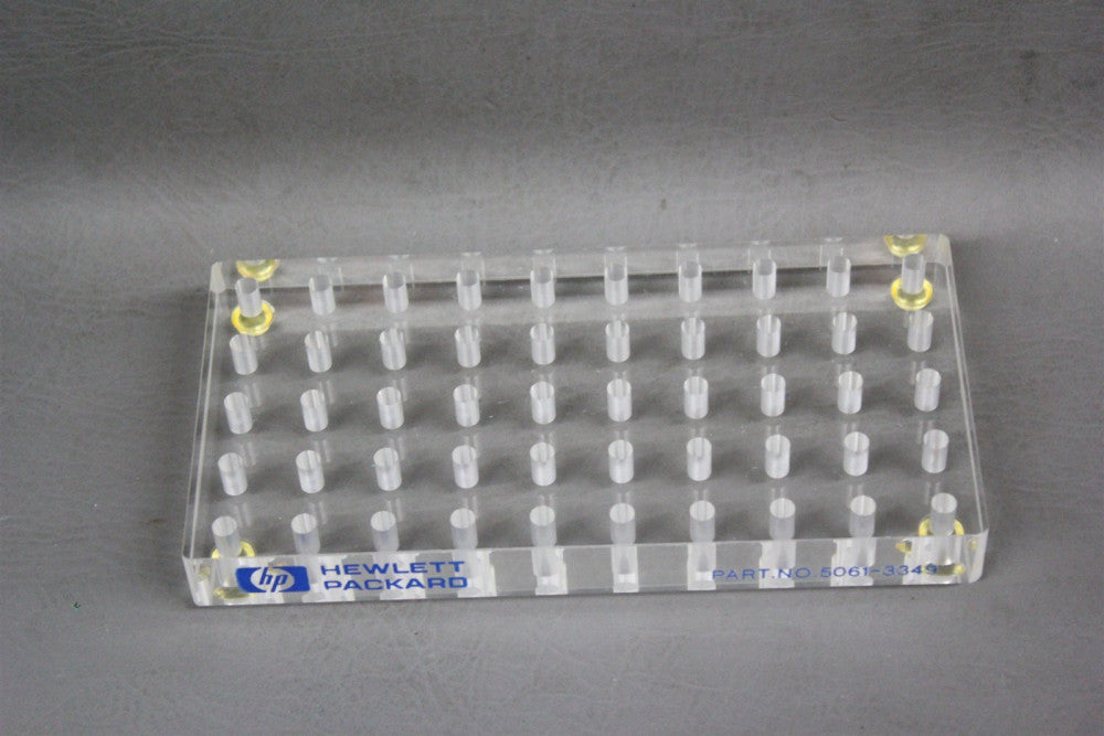 HEWLETT PACKARD HP 50 WELL CLEAR PLEXIGLASS VIAL TRAY 5061-3349