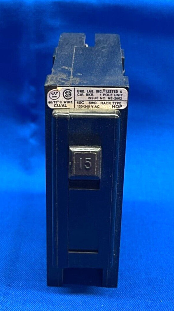 WESTINGHOUSE QUICKLAG BREAKER NE-2665 15AMP 1 POLE