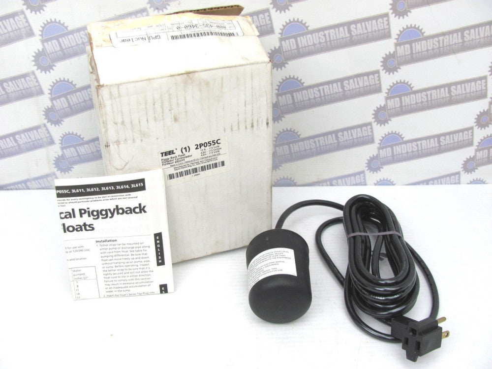 TEEL - 2P055C FGSA1115T PUMP FLOAT SWITCH - 15ft 120V 13A up to 1/2HP Angle 85°