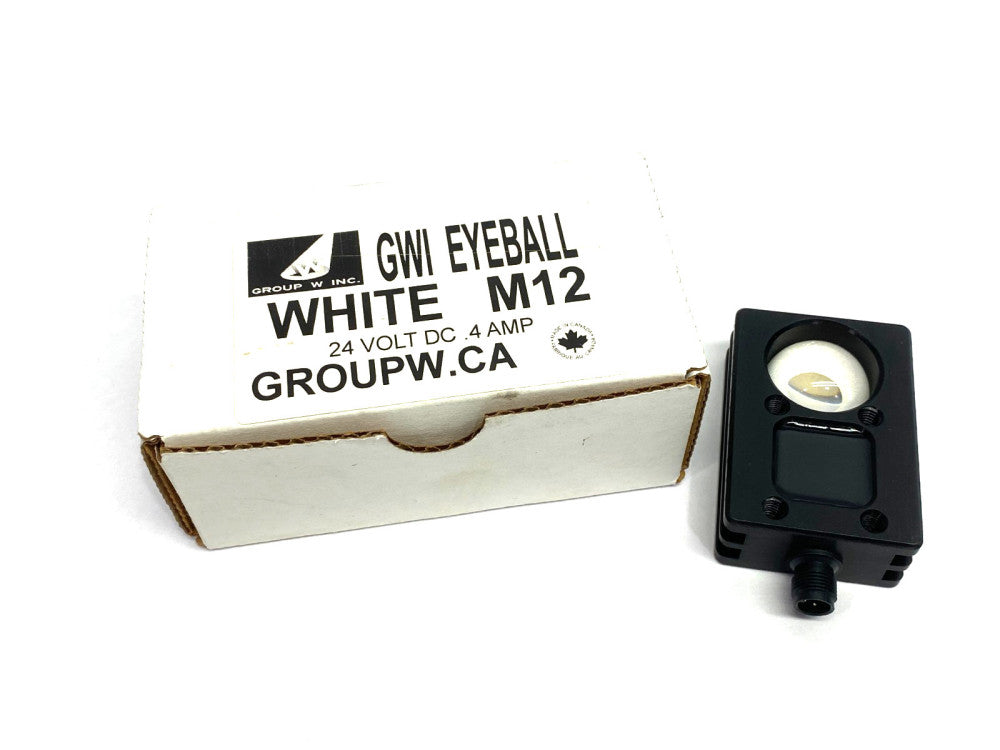 Group W Inc. GWI EYEBALL M12 4-Pin Vision Sensor 24VDC 0.4A