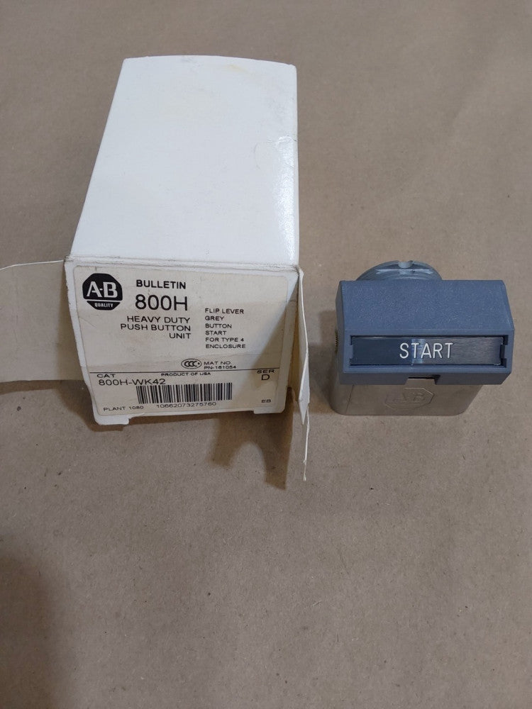 ALLEN BRADLEY 800H-WK42A SER. D TYPE 4 ENCLLOSURE 30MM