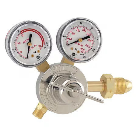 Smith Equipment 30-15-510 Gas Regulator, Acetylene, Single Stage, 0.825"-14