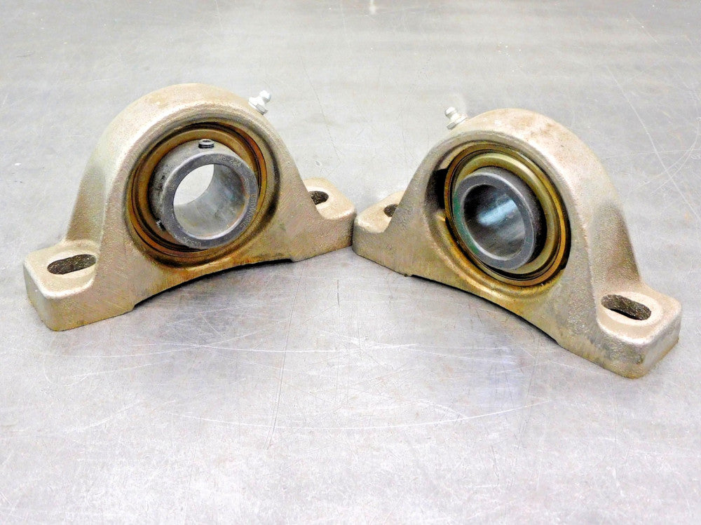 Browning MS 224 Pillow Block Bearing  Zinc Coated 1- 1/2" Bore Lot of Two (2)