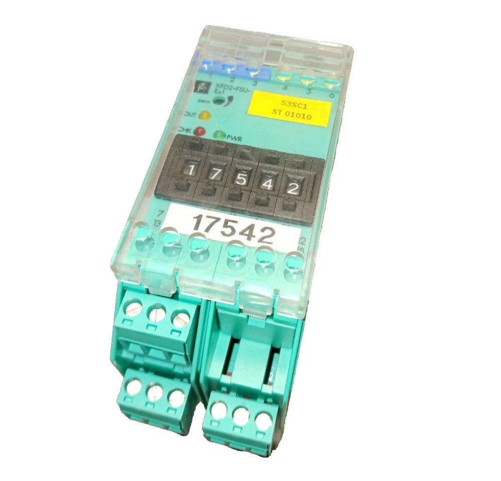 PEPPERL FUCHS KFD2-FSU-EX1  FREQUENCY CONVERTER WITH TRIP VALUES 33922