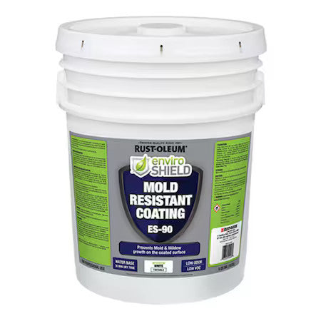 Enviroshield Es905 Es-90 Mold Resistant Coating, White, 5 Gallon