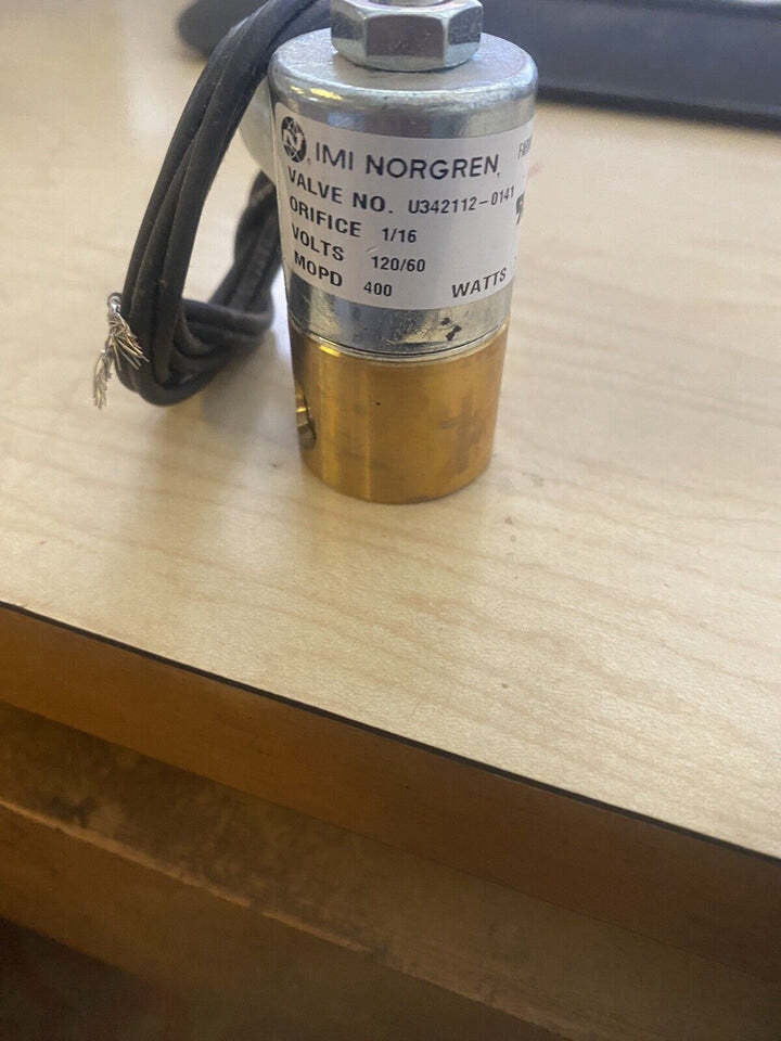BRAND NEW IMI NORGREN VALVE U342112-0141 VOLTS 120/60 **FREE SHIPPING**