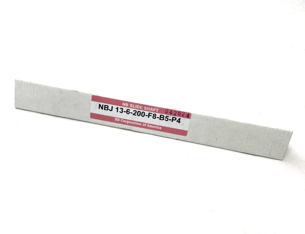 NB NBJ 13-6-200-F8-B5-P4 Slide Shaft, Threaded, 6mm Dia. 200mm Length 5599N114