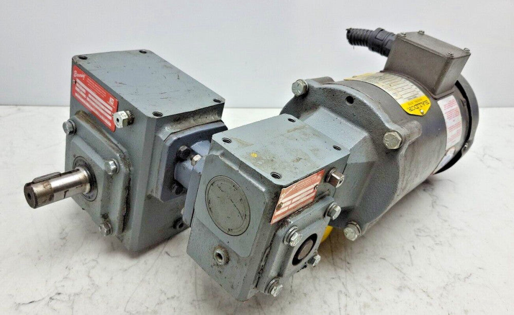 Baldor VM3542 3/4Hp Motor 3Ph Browning Gear Reducer 206Q56R60 60:1 133Q56R5A 5:1