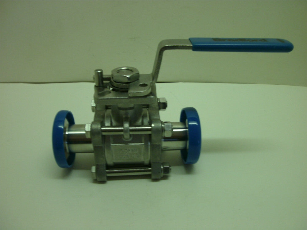 BRADFORD 1"-CF8M 1000W0G 68-00 BALL VALVE SANITARY STAINLESS STEEL NEW NO BOX